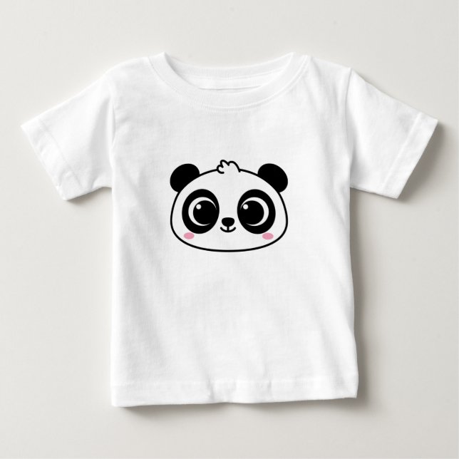 Panda face cute baby T-Shirt (Front)