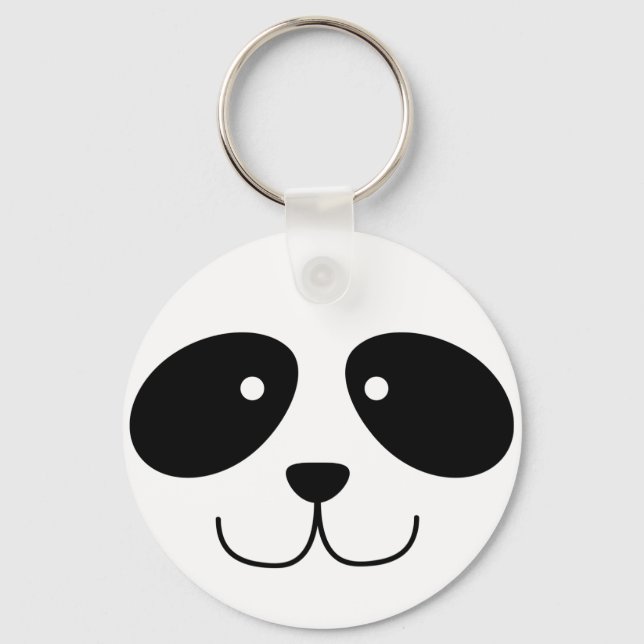 Panda Face Keychain (Front)