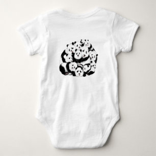Panda Family Baby Bodysuit - Fun