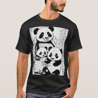Panda Family Feast T-Shirt