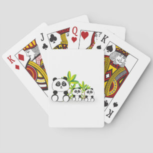 Panda Family Playing Cards