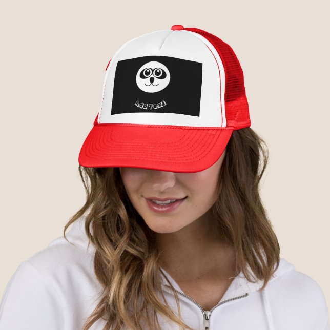 Panda Fighter Face Cute Looking-Cap Elegant Nice Trucker Hat (In Situ)