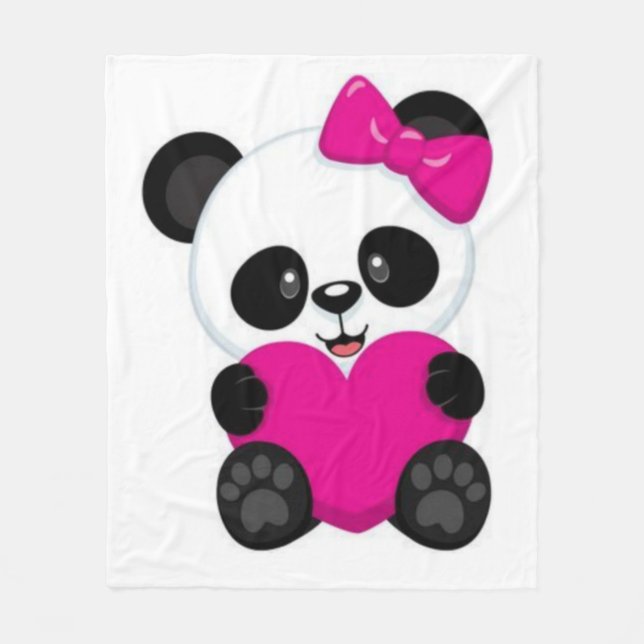 Panda Fleece Blanket (Front)