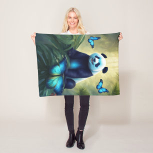 Panda Fleece Blanket, 30"x40"