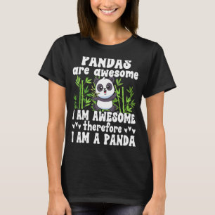 Panda For Men Women Boys Girls Panda Bear 4 T-Shirt