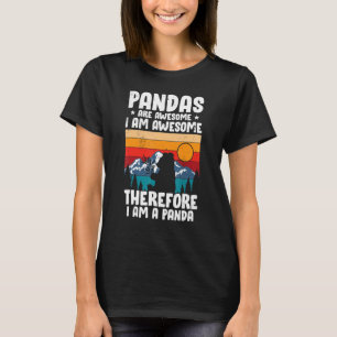 Panda For Men Women Boys Girls Panda Bear T-Shirt