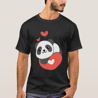 Panda For 'S Day Animals With He T-Shirt