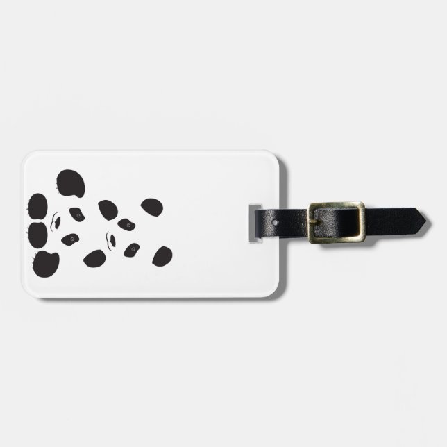 Panda Friendship Luggage Tag (Front Horizontal)