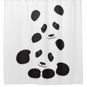 Panda Friendship Shower Curtain