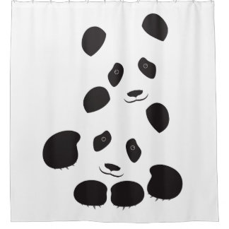 Panda Friendship Shower Curtain