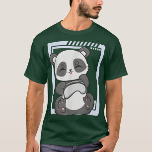 Panda Gamer At Play Kawaii Bear Enviromentalist Zo T-Shirt