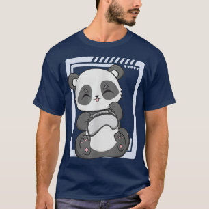 Panda Gamer At Play Kawaii Bear Enviromentalist Zo T-Shirt
