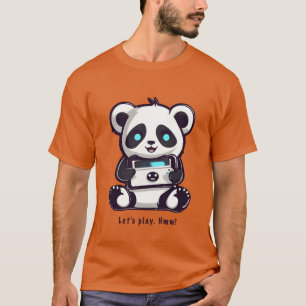 panda gaming vintage funny T-Shirt