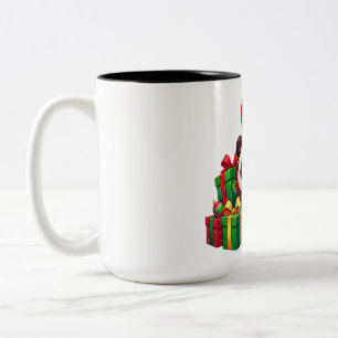 Panda Gift Stack Cheer Two-Tone Coffee Mug