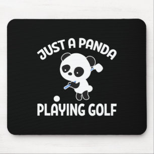 Panda Golfing Golfer Just A Panda Playing Golf Mouse Mat