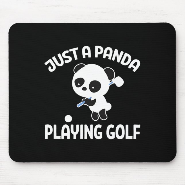 Panda Golfing Golfer Just A Panda Playing Golf  Mouse Mat (Front)