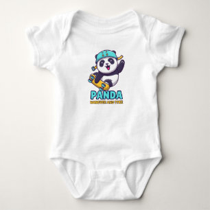 Panda hangover and tyke baby bodysuit
