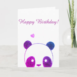 Panda Happy Birthday Card