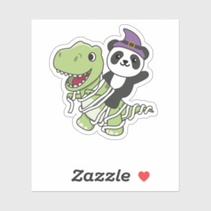 Panda Happy Halloween T-rex Mummy Costume