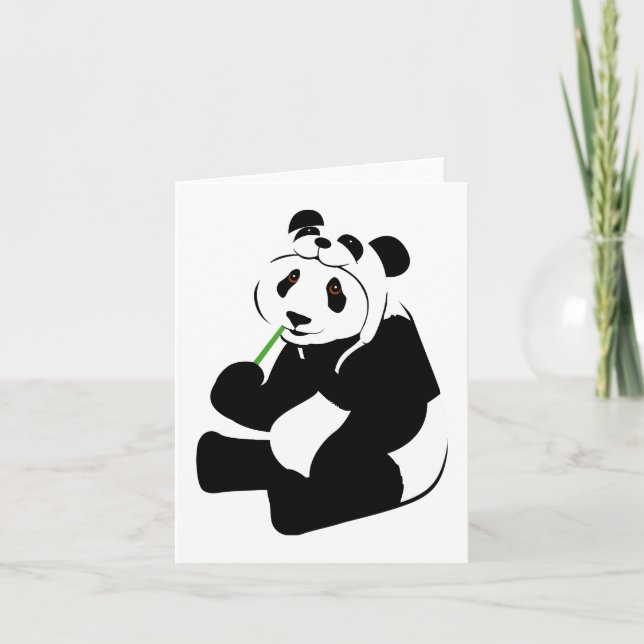 Panda Hat Notecards (Front)