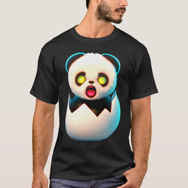 Panda hatches from egg T-Shirt (Front)