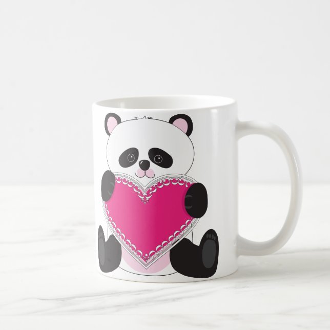 Panda Heart Coffee Mug (Right)