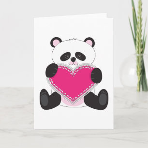 Panda Heart Holiday Card