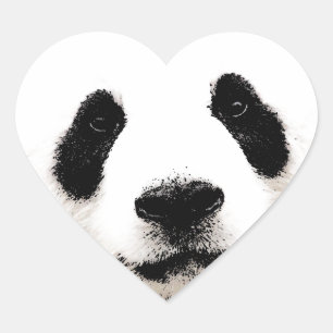 Panda Heart Sticker