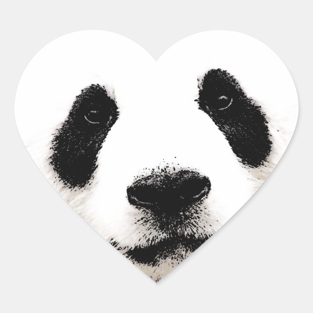 Panda Heart Sticker (Front)
