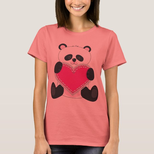 Panda Heart T-Shirt (Front)