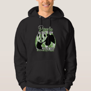 Panda Hiking Team Panda Bear Quote Vintage Hoodie
