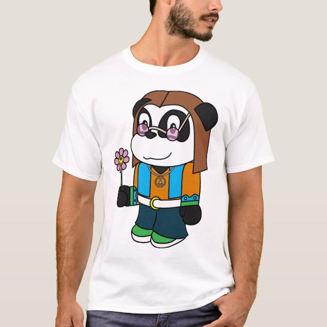 Panda - Hippie T-Shirt (Front)