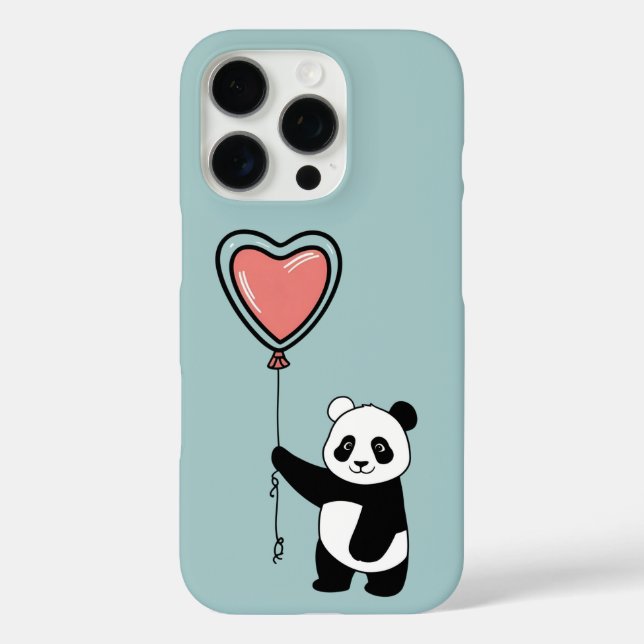 Panda Holding Heart Balloon – Sweet  Case-Mate iPhone Case (Back)