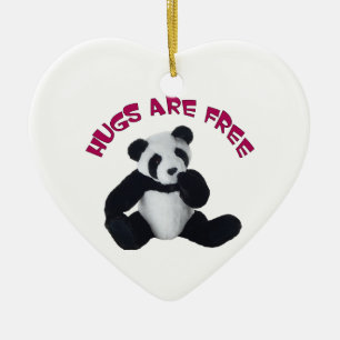 Panda hug Ornament