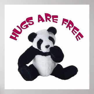 Panda hug Poster 24x24"