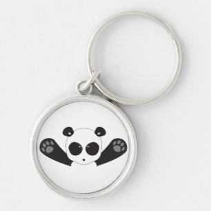 Panda Hugs Key Ring