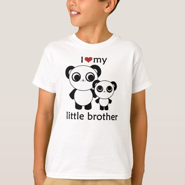 Panda - I love my litte brother T-Shirt (Front)