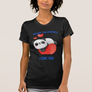 Panda I Love You Valentines-Girlfriend T-Shirt