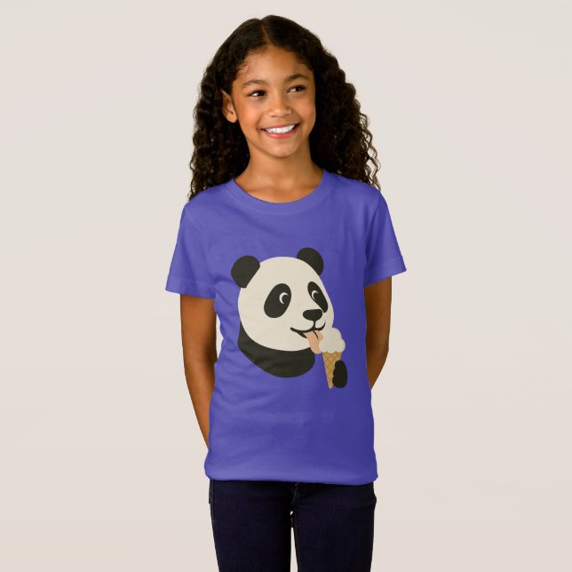 Panda Ice Cream Kids T-Shirt (Front Full)