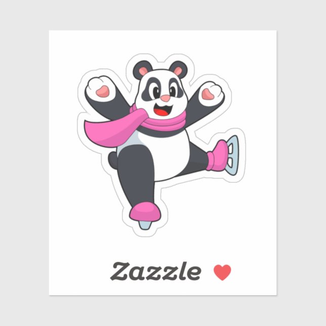Panda Ice skating Ice skates (Sheet)