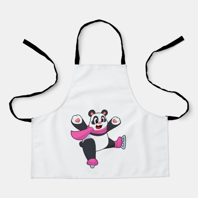 Panda Ice skating Ice skates Apron (Front)