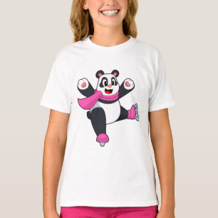 Panda Ice skating Ice skates T-Shirt
