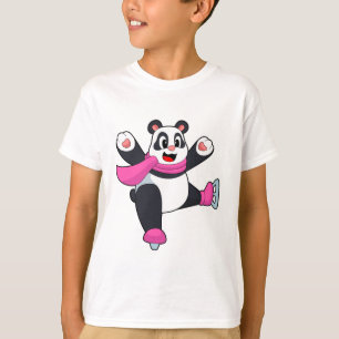 Panda Ice skating Ice skates T-Shirt