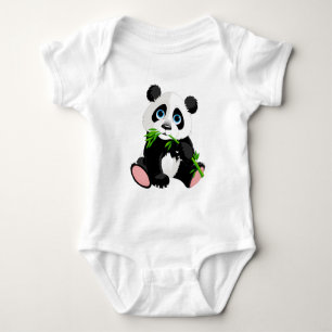Panda illustration Design Baby Jersey Bodysuit