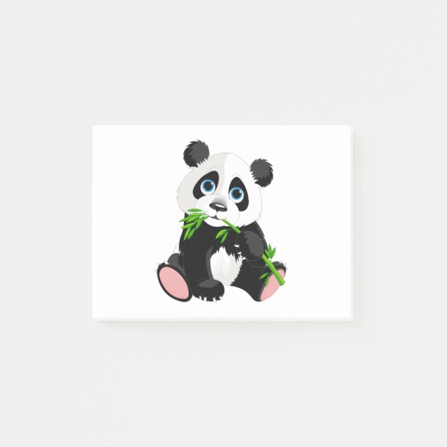 Panda illustration design post-it notes (Front)