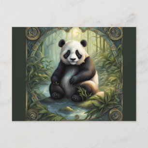 Panda im Wald Postcard