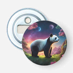 Panda in a Fantasy Garden Bottle Opener