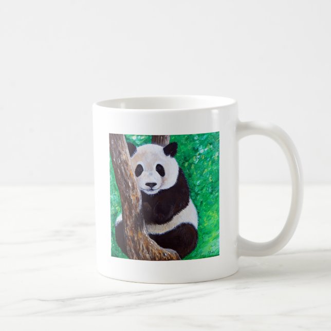 Panda in a Tree Painting Coffee Mug (Right)