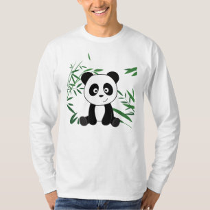Panda In Bamboo Cute Animals For Kids Panda Bear T-Shirt