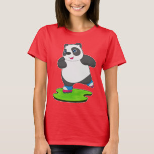 Panda Inline skating Inline skates Sports T-Shirt